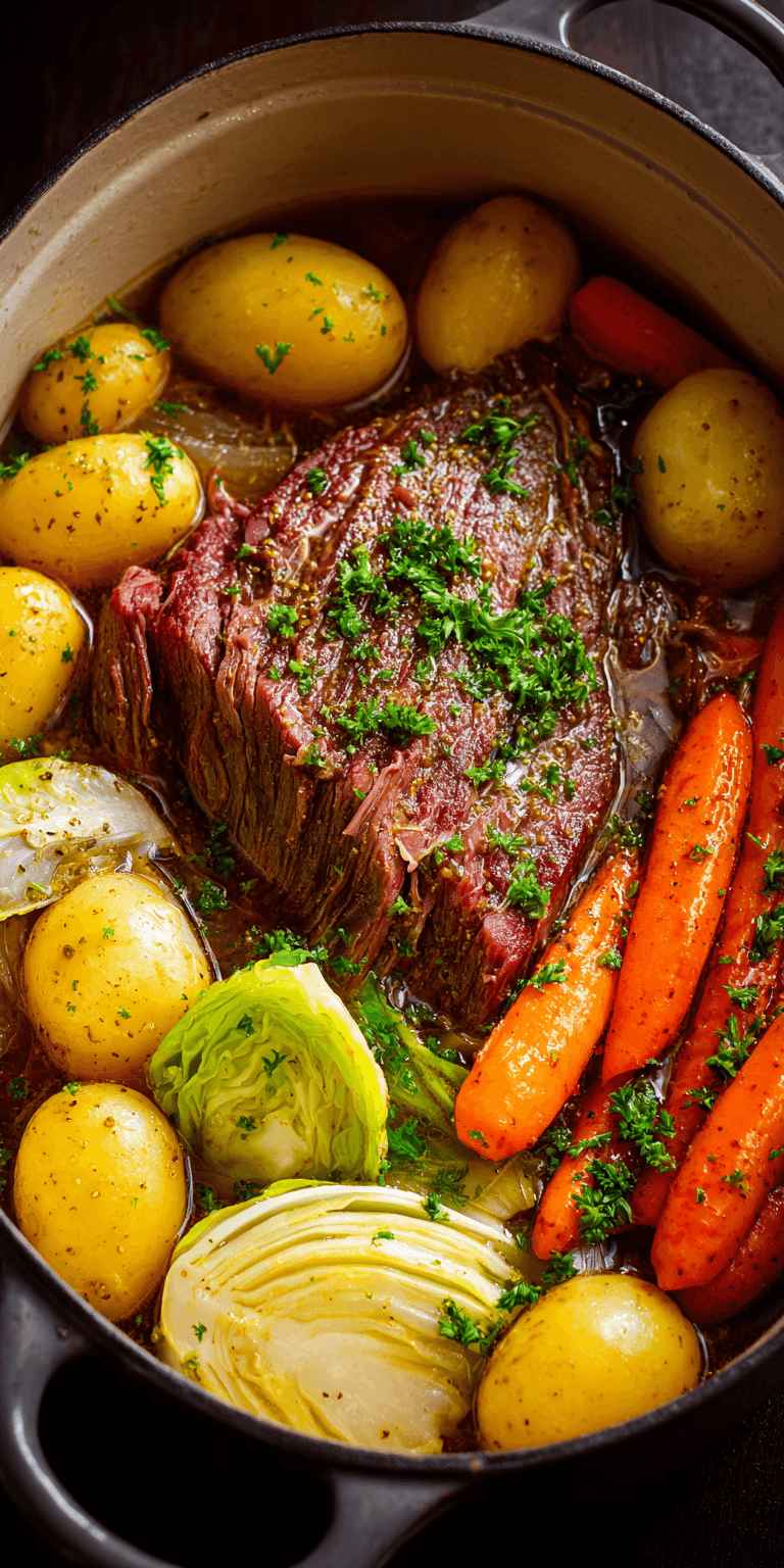 Corned Beef served warm with cozy spices