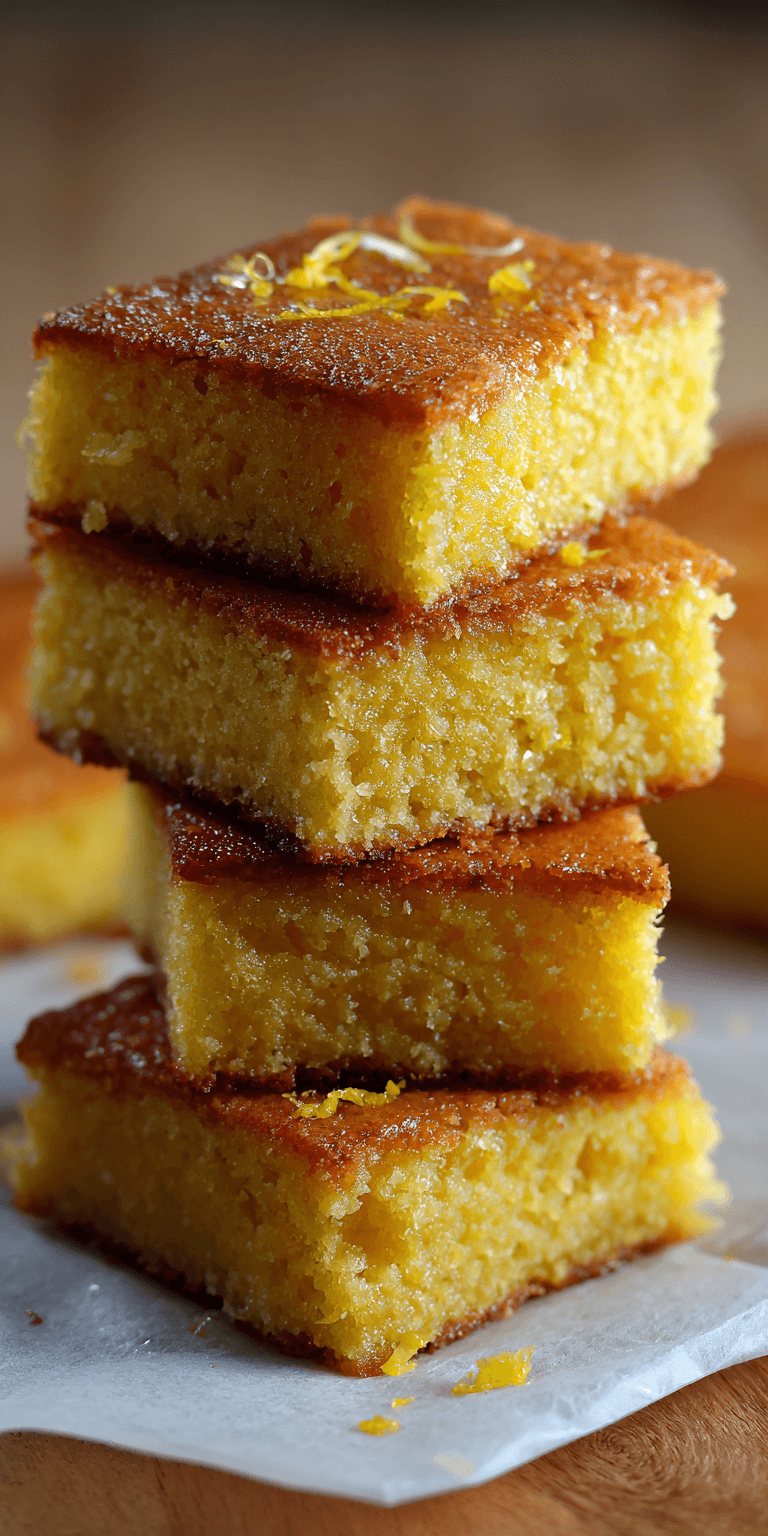 Best Lemon Brownies served warm with cozy spices
