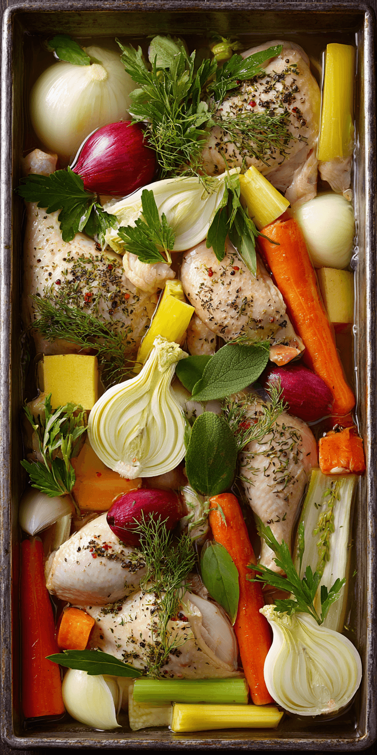 Chicken Soup served warm with cozy spices