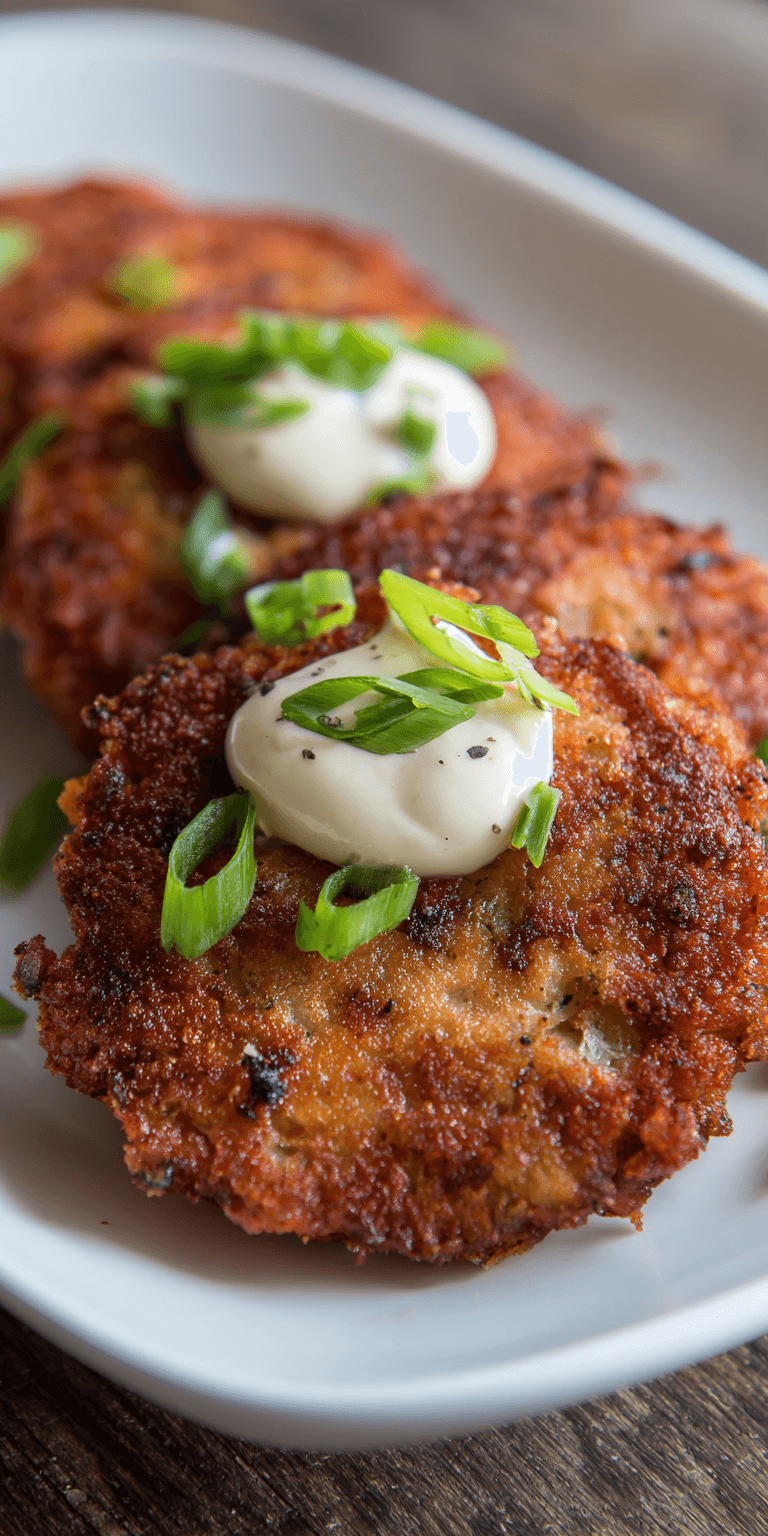 Corned Beef Fritters served warm with cozy spices