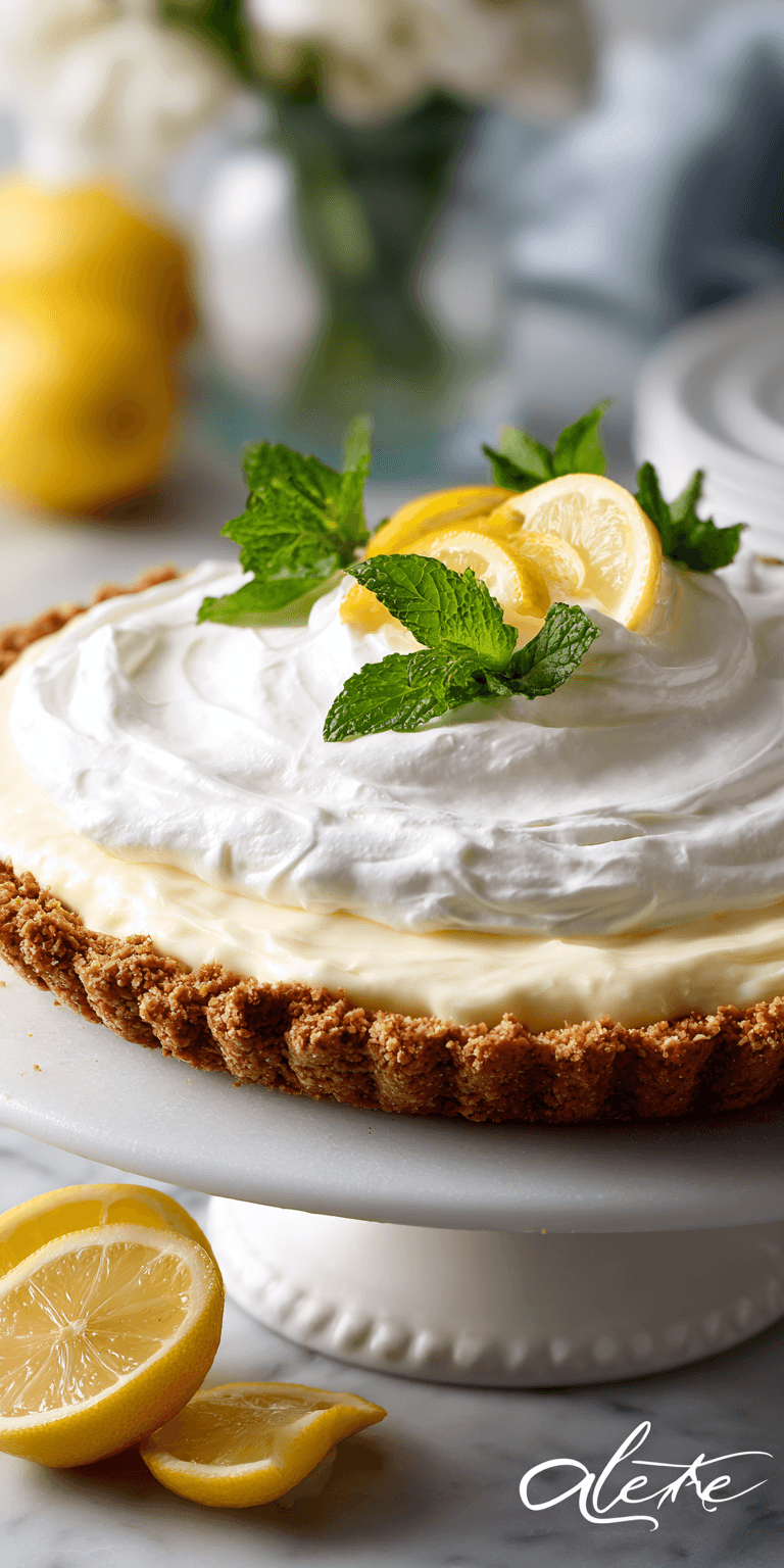 Creamy Lemon Pie served warm with cozy spices