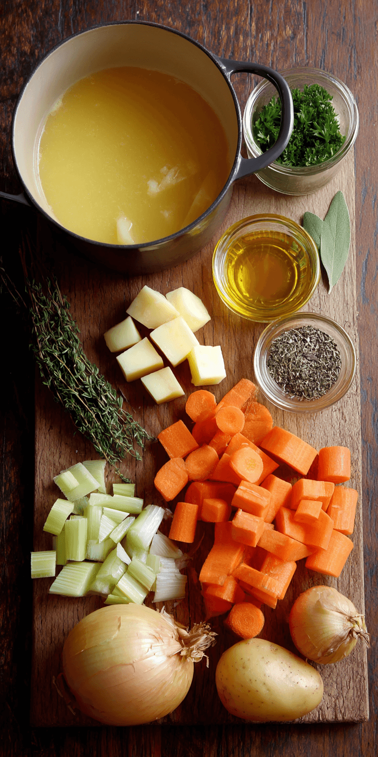 Creamy Vegetable Soup served warm with cozy spices