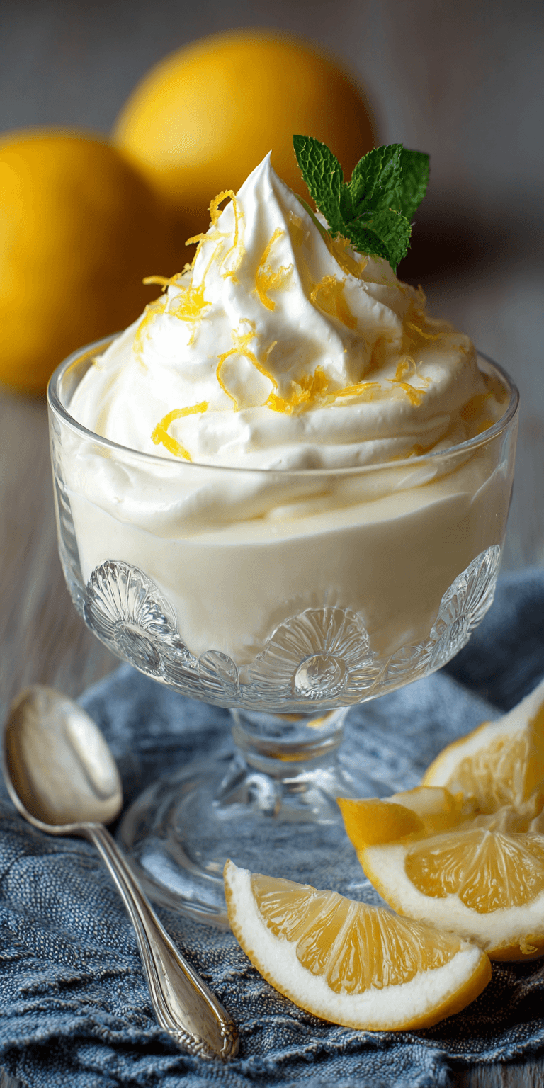Easy Lemon Mousse served warm with cozy spices