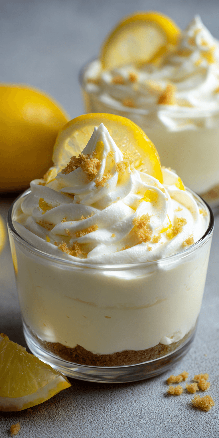 Lemon Cheesecake Mousse served warm with cozy spices