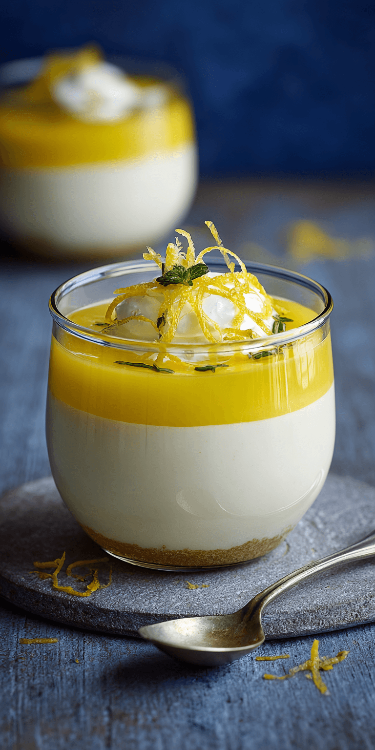 Lemon Curd Mousse served warm with cozy spices