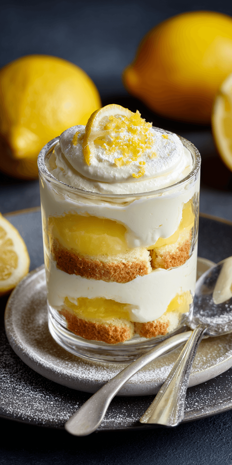 Lemon Tiramisu served warm with cozy spices