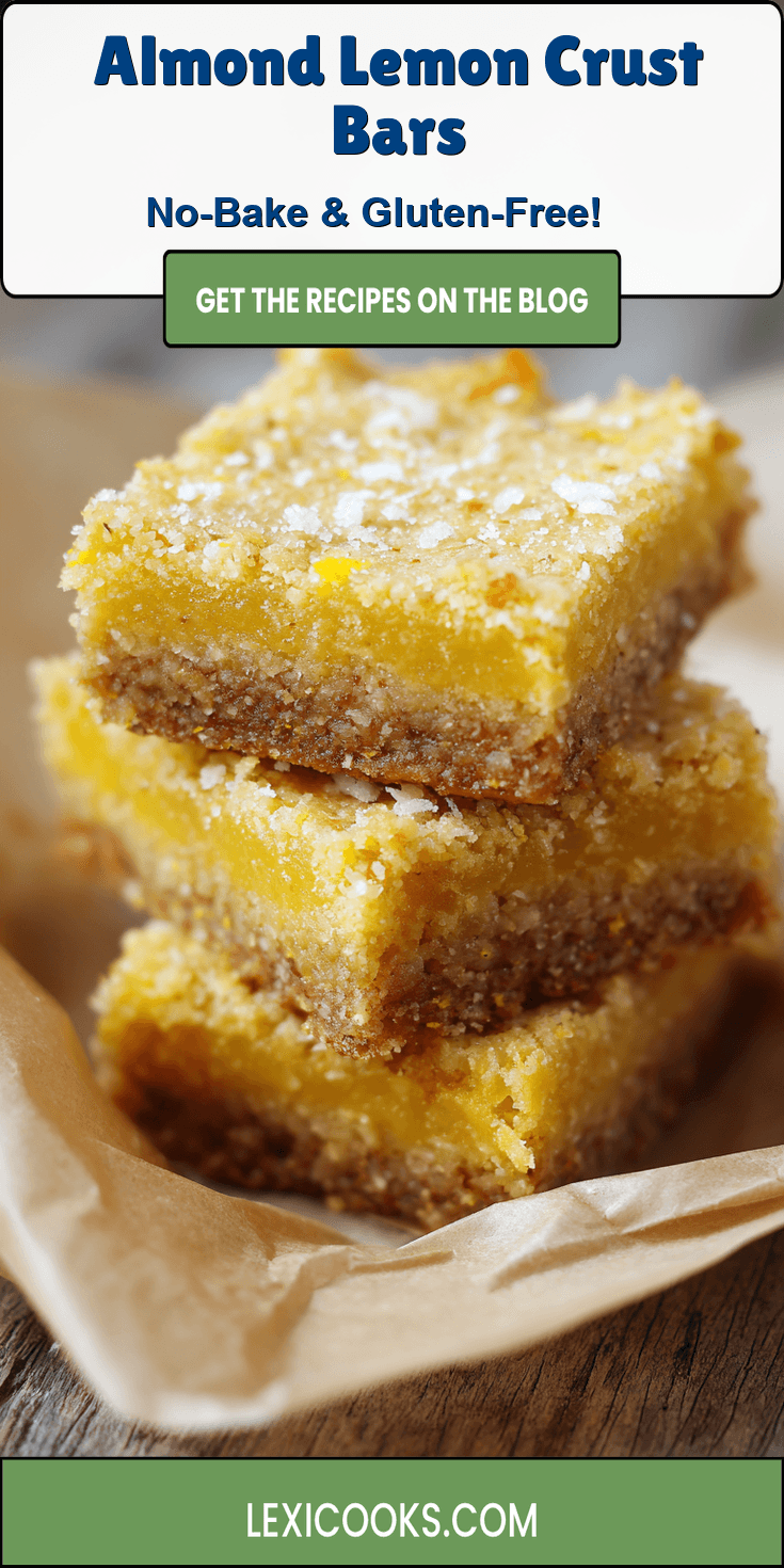 Almond Lemon Crust Bars served on a plate