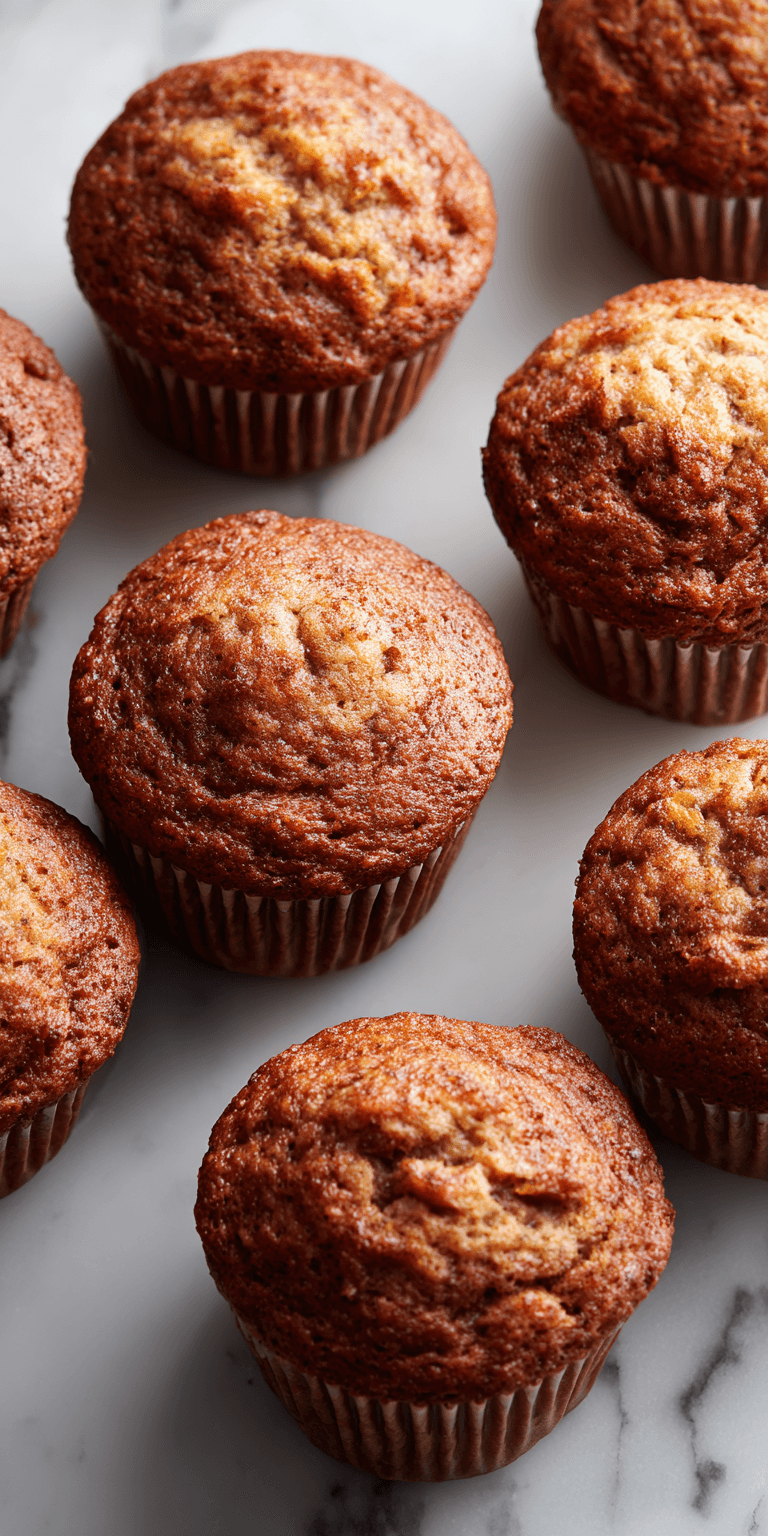 Apple Cinnamon Banana Muffins served warm with cozy spices