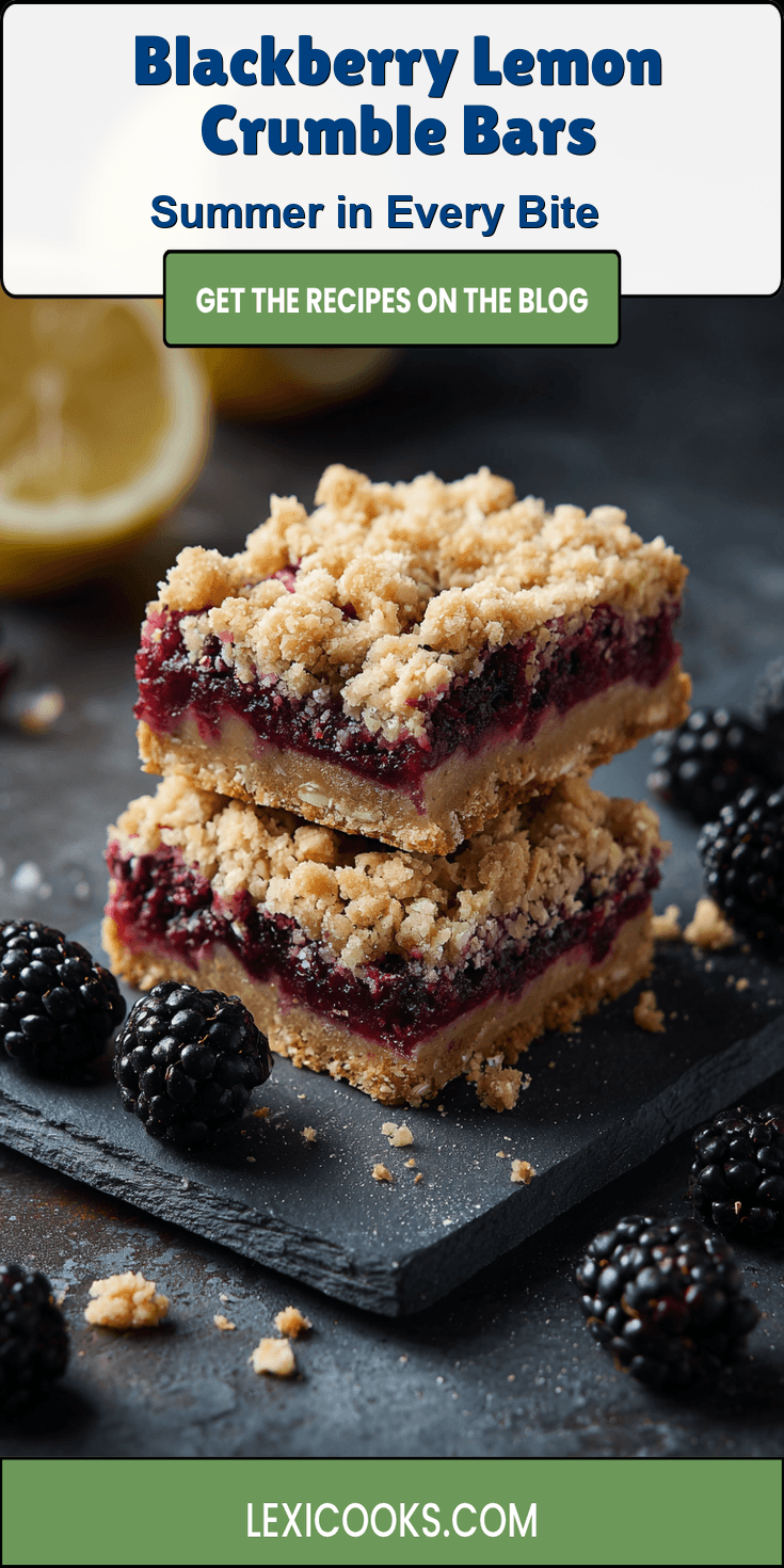 Blackberry Lemon Crumble Bars served warm with cozy spices