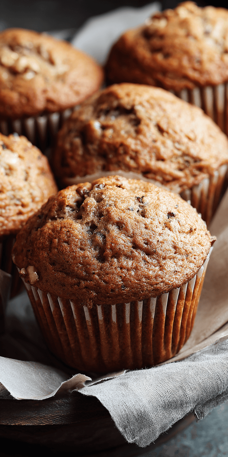 Brown Butter Banana Muffins served warm with cozy spices