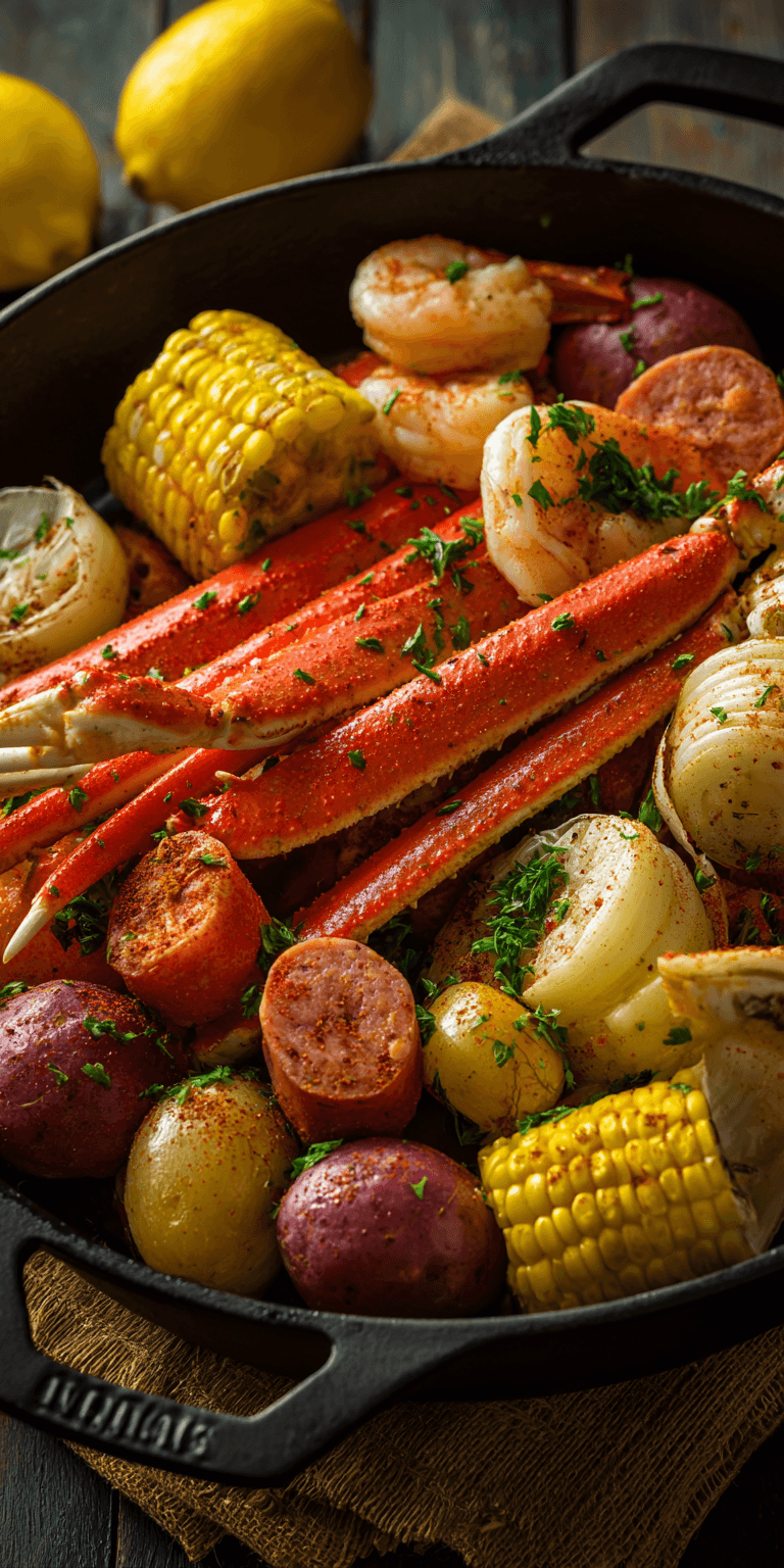Classic Low Country Seafood Boil Recipes served warm with cozy spices