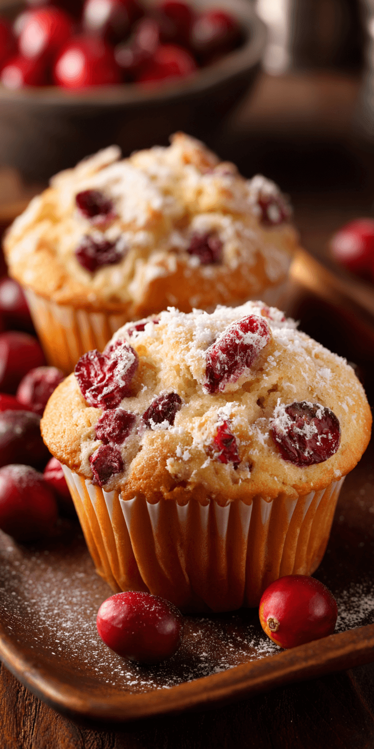 Cranberry Orange Banana Muffins served warm with gentle spices and a cozy aroma