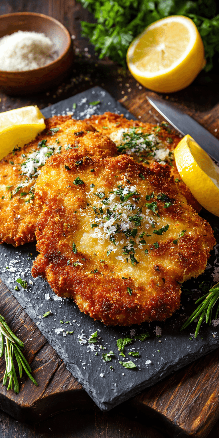 Crispy Lemon Herb Turkey Cutlets served warm with cozy spices