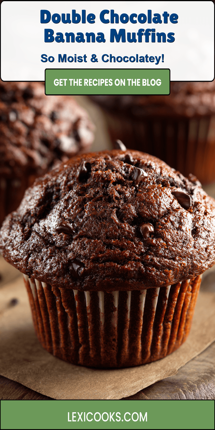 Double Chocolate Banana Muffins served warm with gentle spices and a cozy aroma