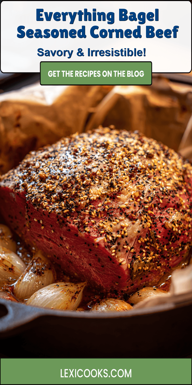 Everything Bagel Seasoned Corned Beef served warm with gentle spices and a cozy aroma