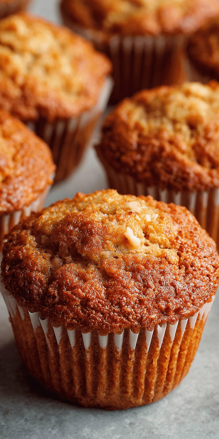 Gluten Free Almond Flour Banana Muffins served warm with cozy spices