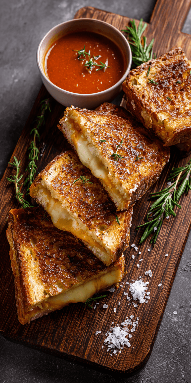 Gourmet Grilled Cheese Easy Dinner Ideas served warm with cozy spices