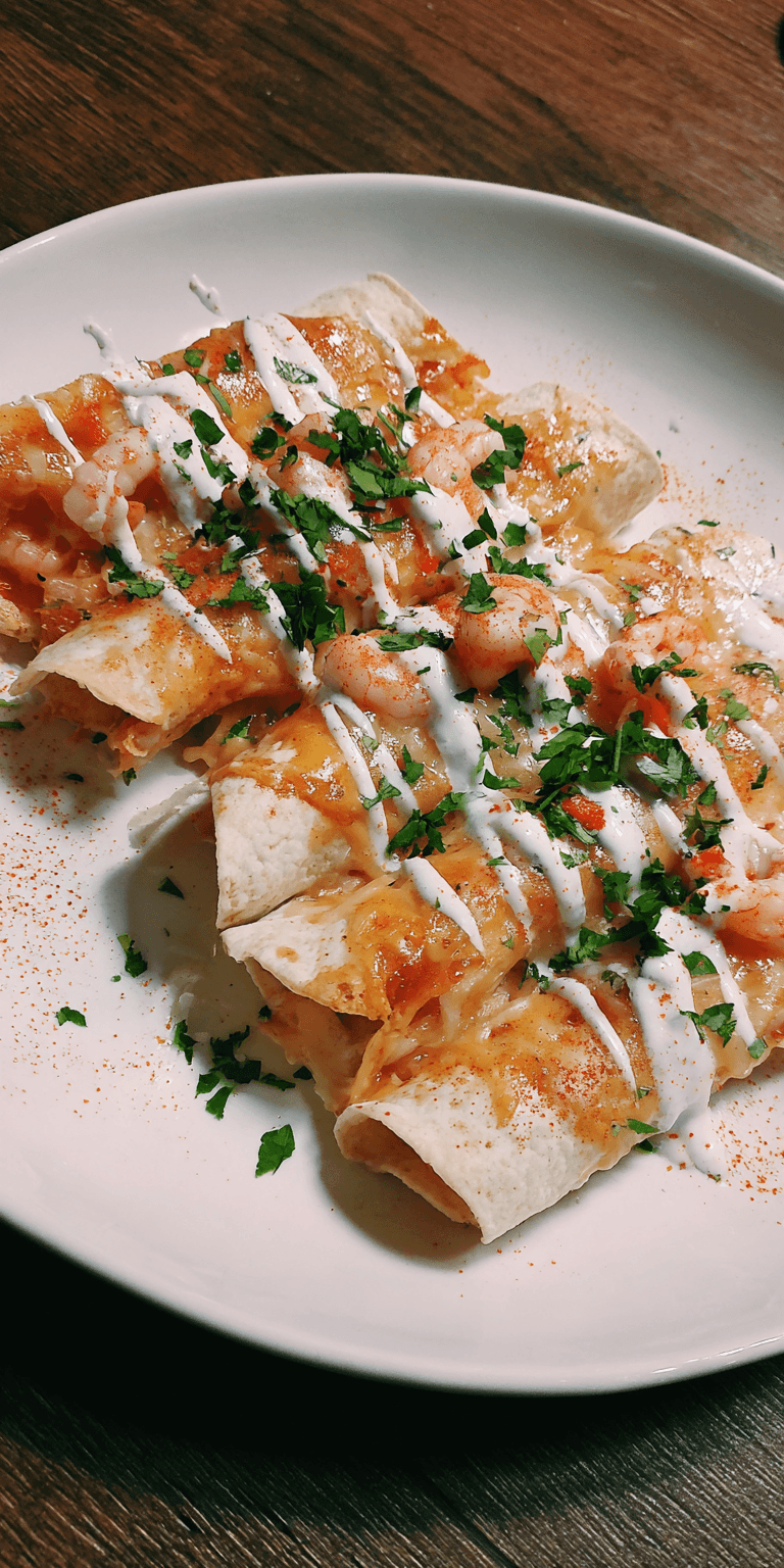 Grilled Shrimp With Spicy Mango Lime Coulis served warm with cozy spices