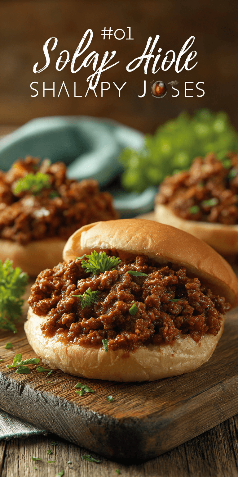 Homemade Sloppy Joes Simple Dinner Ideas served warm with cozy spices