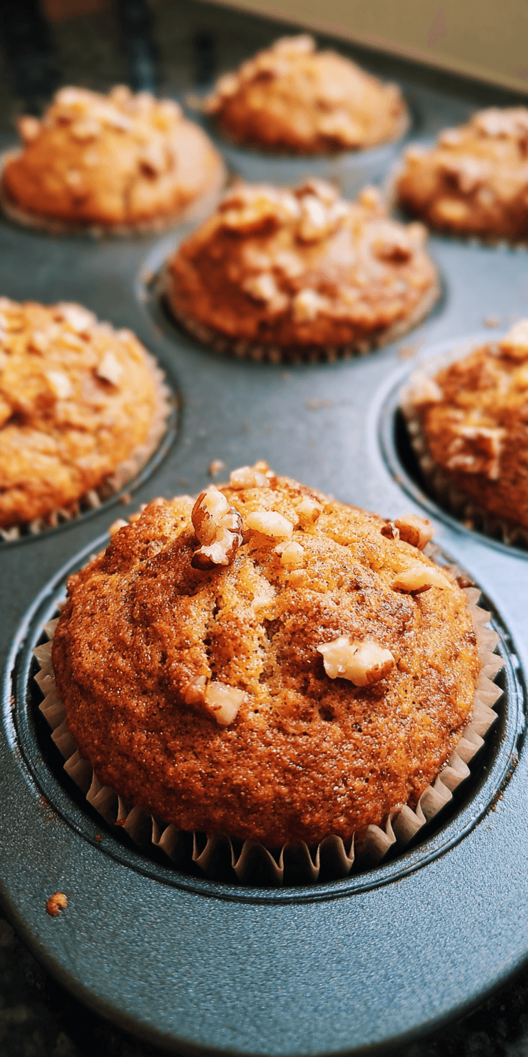Keto Low Carb Banana Nut Muffins served warm with cozy spices