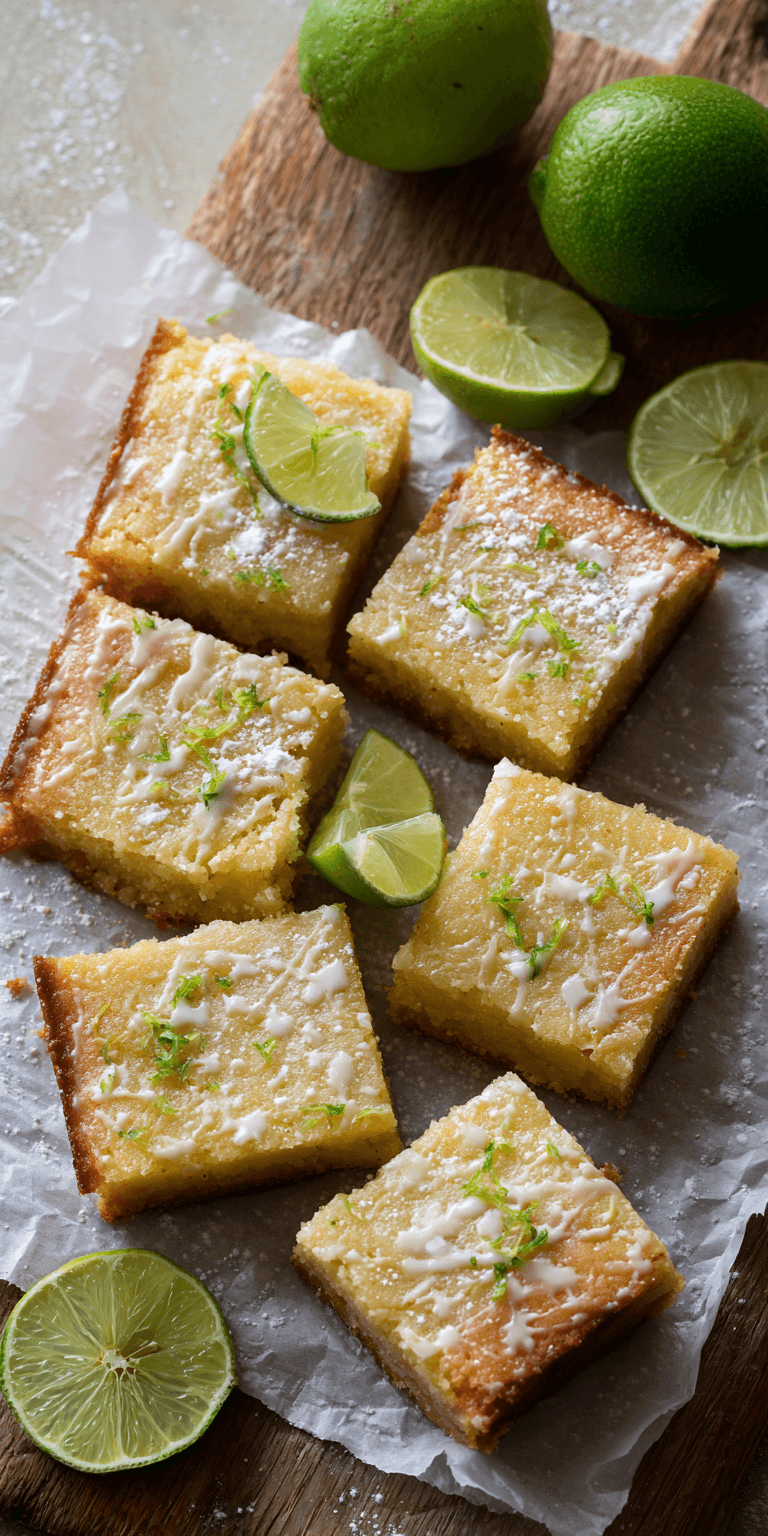 Key Lime Blondies served warm with cozy spices
