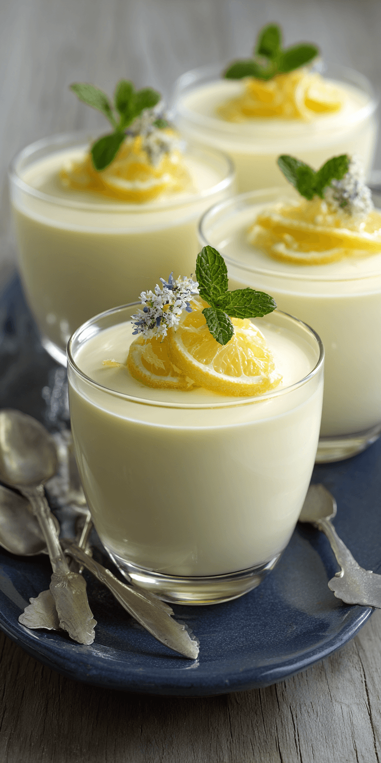 Lemon Posset served warm with cozy spices