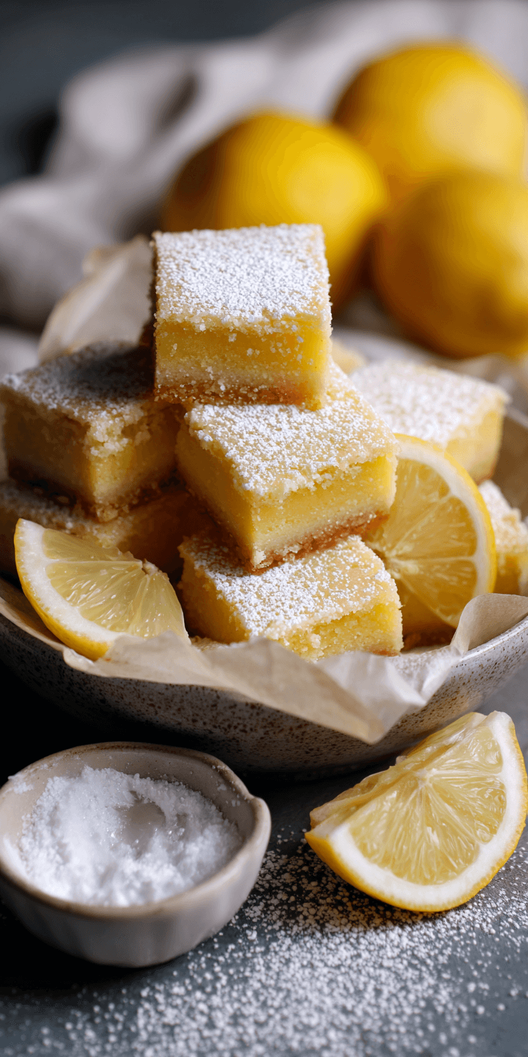 Lemon Vanilla Bean Squares served warm with cozy spices