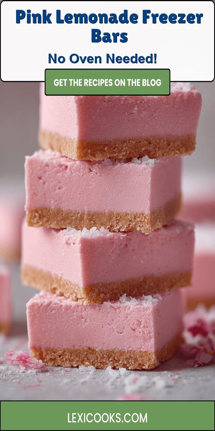 Pink Lemonade Freezer Bars served warm with cozy spices