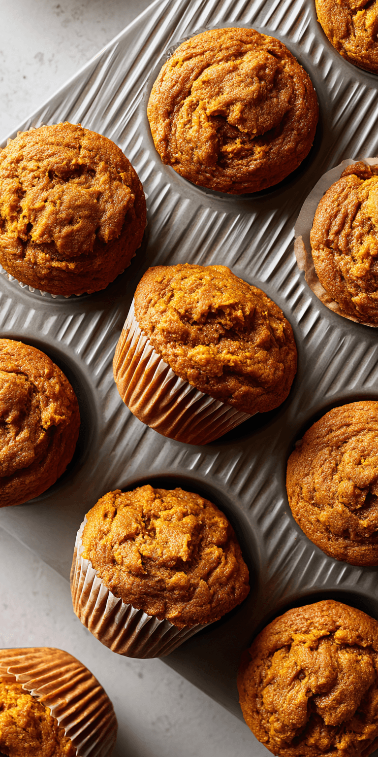 Pumpkin Banana Spice Muffins served warm with cozy spices