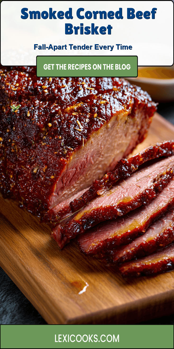 Smoked Corned Beef Brisket served warm with cozy spices