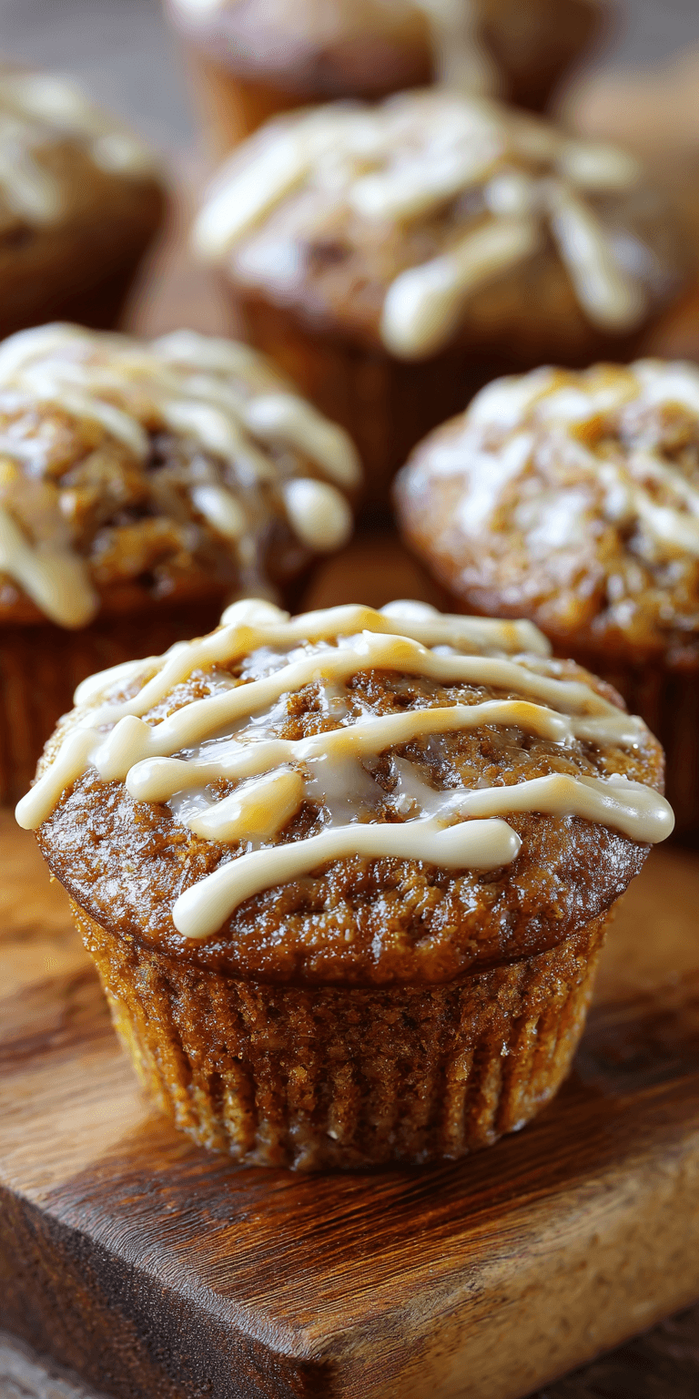Sticky Toffee Banana Muffins served warm with cozy spices