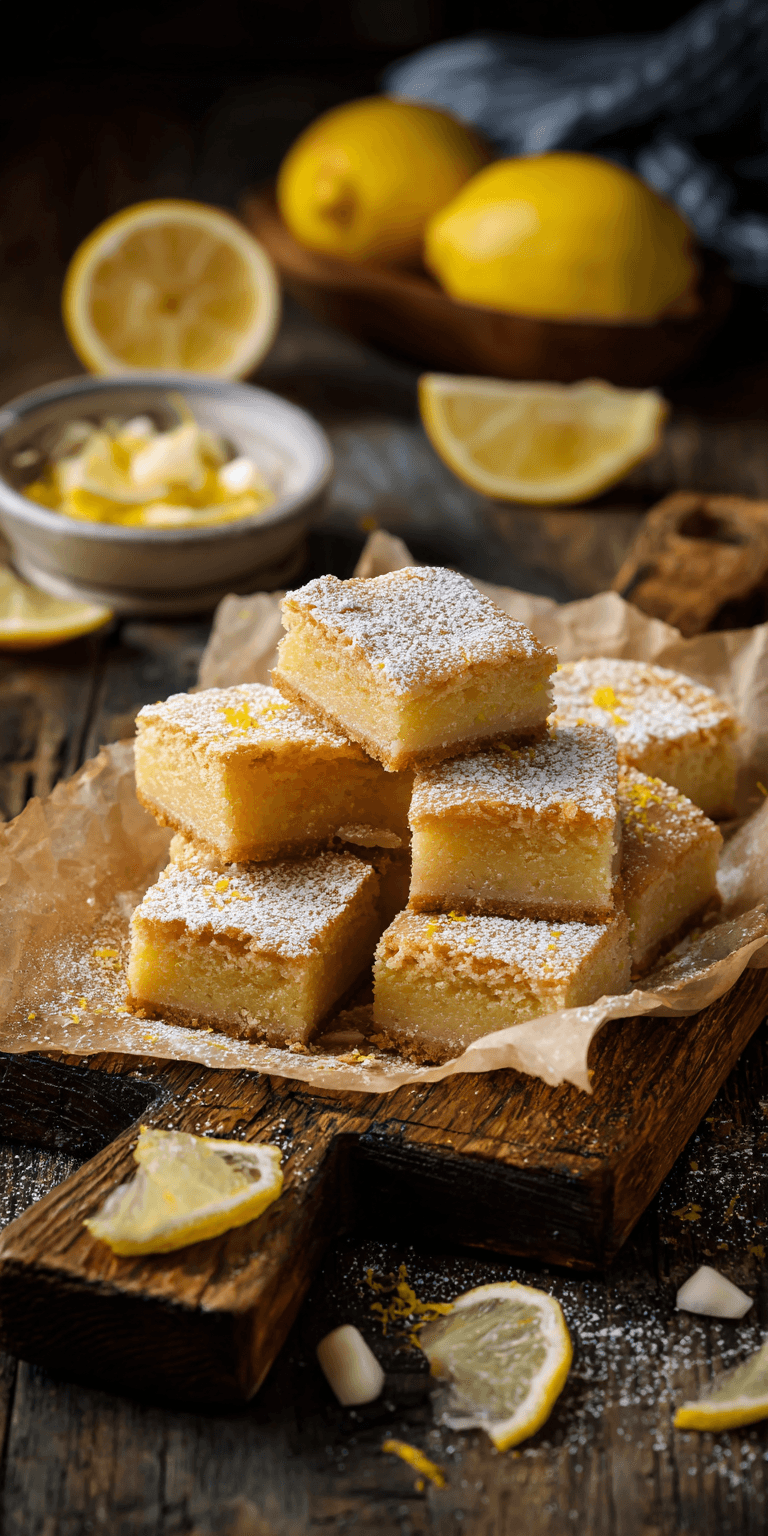 White Chocolate Lemon Blondies served warm with cozy spices