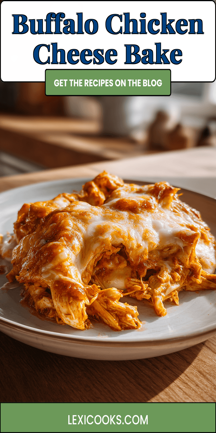 Buffalo Chicken Cheese Bake served warm with cozy spices