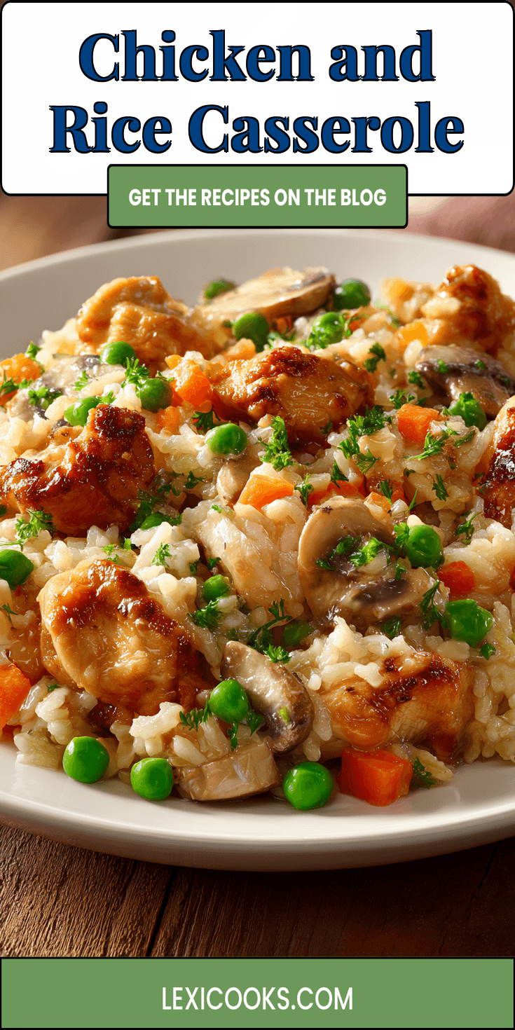 Chicken and Rice Casserole served warm with cozy spices