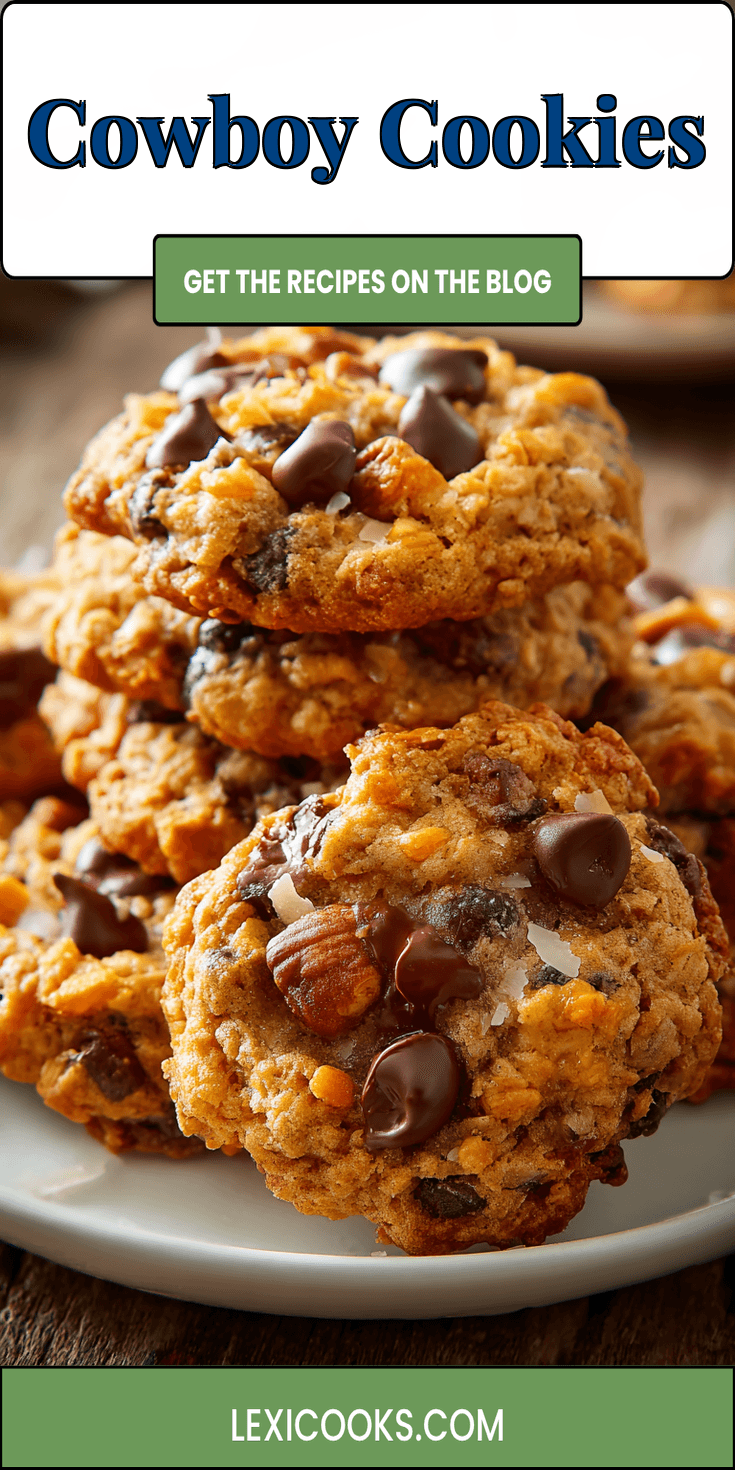 Cowboy Cookies served warm with cozy spices