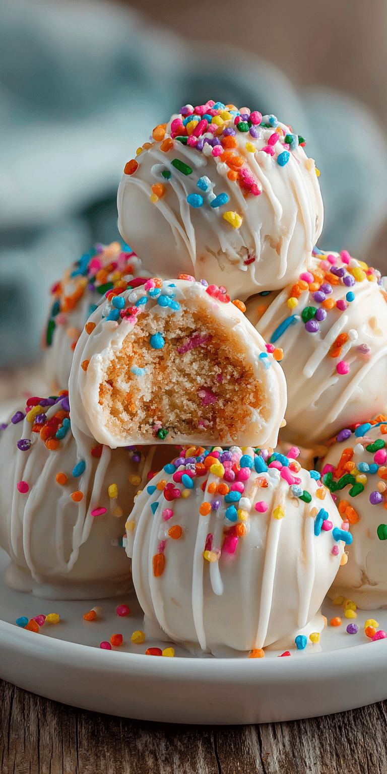 Easy Easter Funfetti Cake Pops served warm with cozy spices