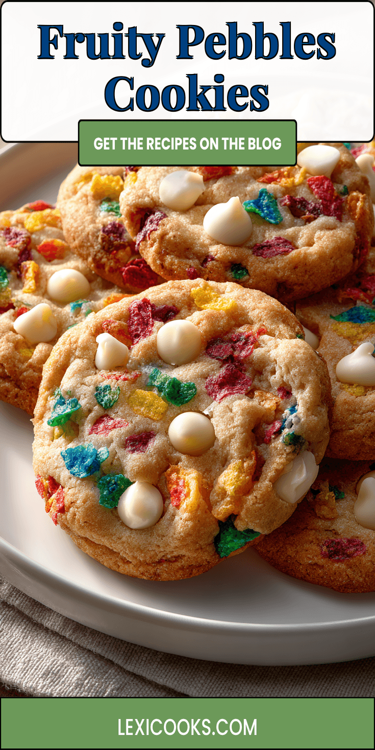 Fruity Pebbles Cookies served warm with cozy spices