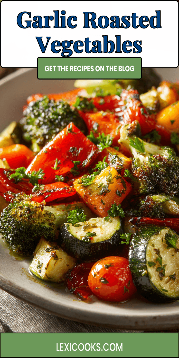 Garlic Roasted Vegetables served warm with cozy spices