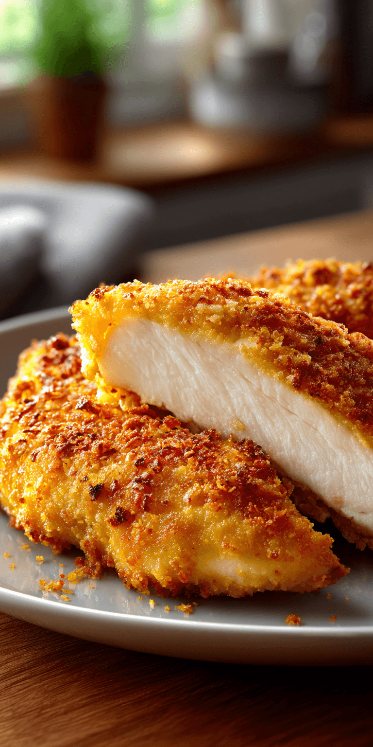 Golden Crispy Malibu Chicken served warm with cozy spices