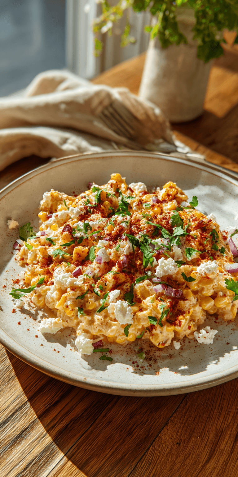 Mexican Street Corn Dip served warm with cozy spices
