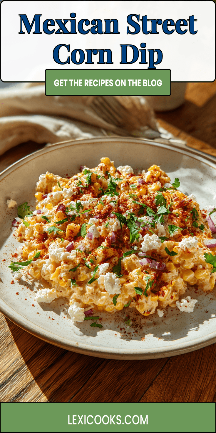 Mexican Street Corn Dip served warm with cozy spices
