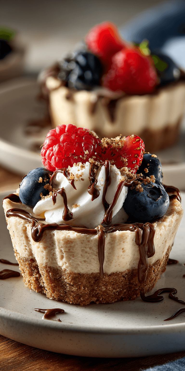 Mini Cheesecakes served warm with cozy spices