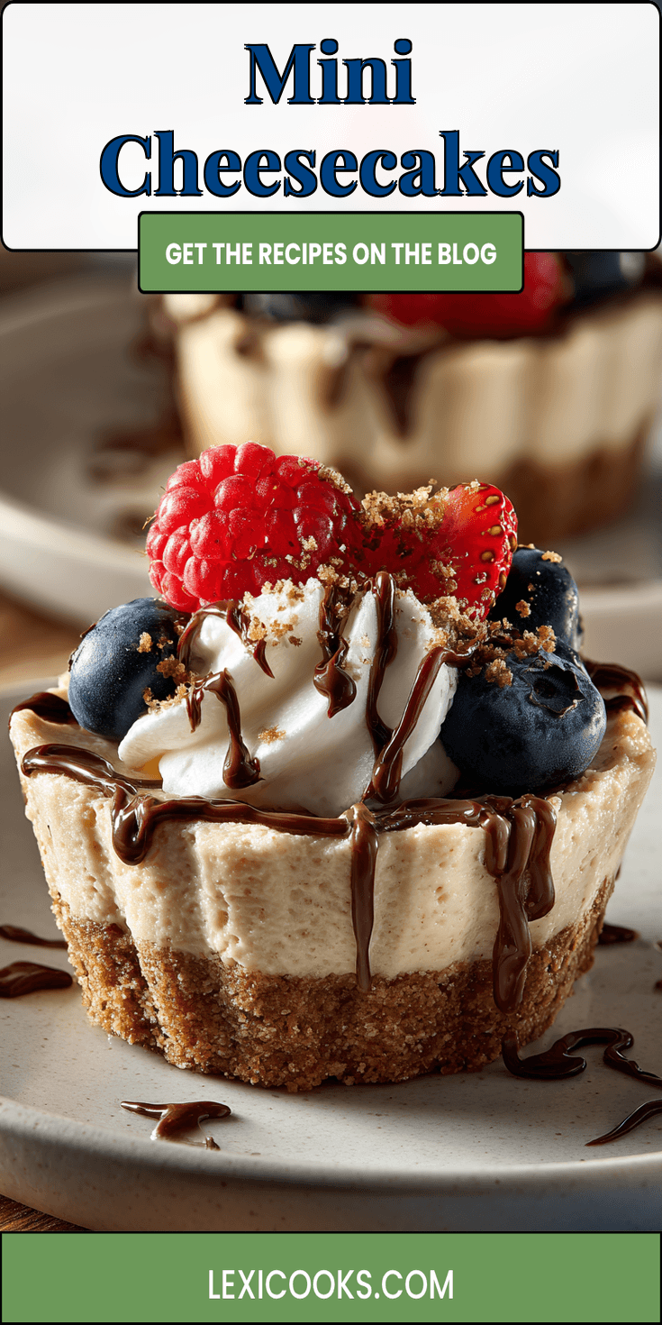 Mini Cheesecakes served warm with cozy spices