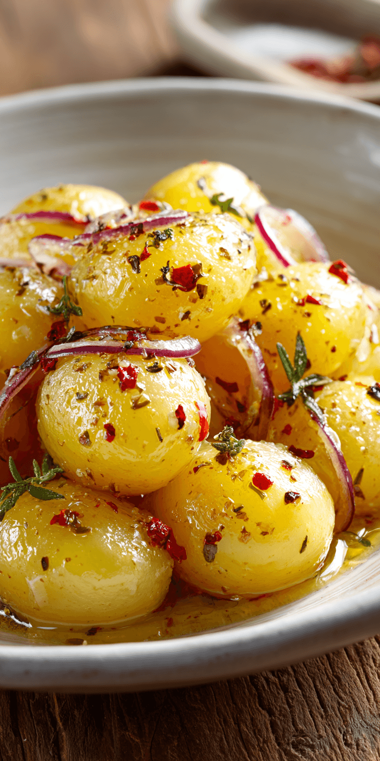 Pickled Potatoes: Discover a Tangy Delight Recipe! served warm with cozy spices
