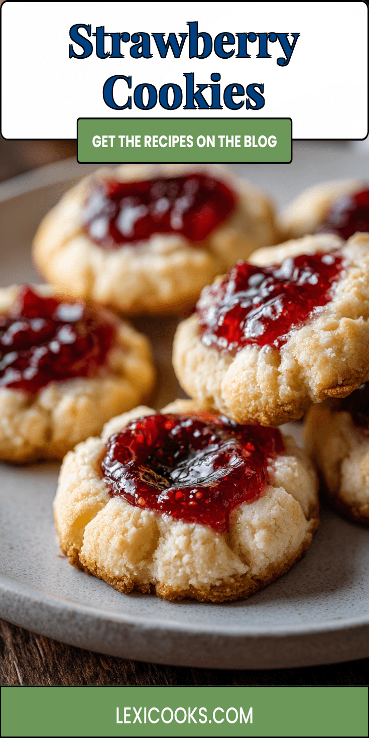 Strawberry Cookies served warm with cozy spices